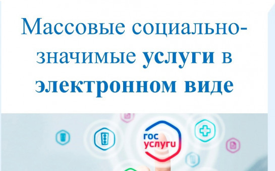 О возможности получения массовых социально значимых услуг в электронном виде на ЕПГУ